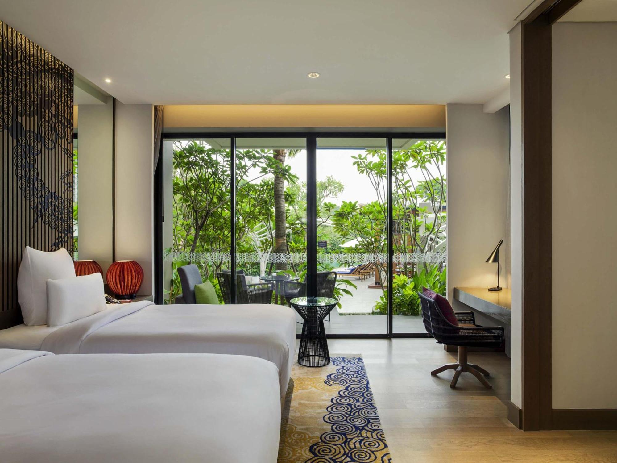 Kamar Deluxe Twin dengan Akses Taman